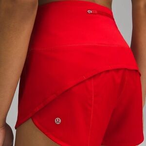 Red Lulu speed up shorts